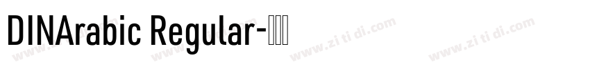 DINArabic Regular字体转换